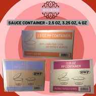 Round Sauce Container (1CATON) 1oz 2oz 2.5oz 3.25oz / Pastry Pro/ Food Container/ Bekas Sos