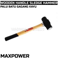 MAXPOWER WOODEN HANDLE SLEDGE HAMMER 2 3 4 LB - STONE HAMMER - GODEM HAMMER - CONCRETE HAMMER - BOGE