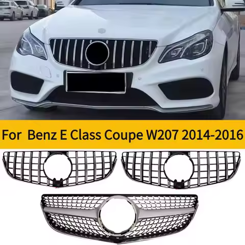 Mercedes Benz E Coupe C207 A207 W207 2014-2016 GT Style Front Middle Grille Bumper Grill Accessory f