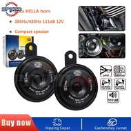 2Pcs Motorcycle Car HELLA HORN Horn Set 360Hz / 430Hz 111dB 12V Universal Horn