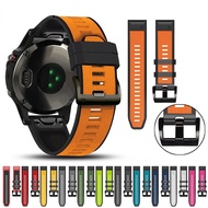 22 26MM Quick Release EasyFit Silicone Watch Wrist Band Straps For Garmin Fenix 6 6X Pro Fenix5 5X Forerunner 935 945 Wirstband