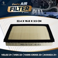 Air Filter TOYOTA VELOZ 2021~/VIOS 2022~/AVANZA 2021~ 1NR 2NR 3NR-VE OE.17801-BZ110 BY TANGJAI