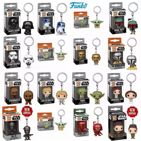 FUNKO POP Star Wars New Yong Leiya with Lola IG-11 Skywalker Chubacca R2-D2 Darth Vader Stromtrooper