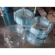 Burger Cup Cupcake/, plastic container, hamburger cake, burger box, Korean bread