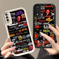 Q-89 Fashion Rock Black white Case for VIVO Y12 Y17S Y17 Y19 2019 Y15