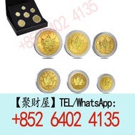 2004年加拿大1.94盎司金楓葉25週年雙金屬6枚套裝金幣