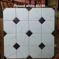 Keramik Lantai Kasar 40x40 Poland White KIA