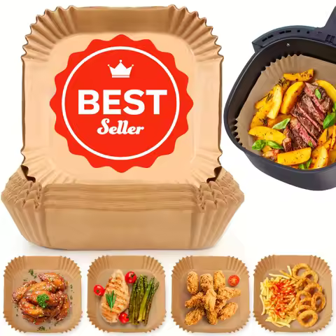 Air Fryer Disposable Paper Parchment Wood Pulp Steamer Cheesecake Air Fryer Accessories Baking Paper