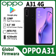 OPPO A31 4G เฟิร์มแวร์ทั่วโลกของสมาร์ทโฟน4GB รอม64GB ใช้95% CPU MTk ใหม่ P35แบตเตอรี่ความจุ6.5นิ้วโท