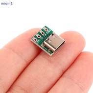 [miqin] New 10/5Pcs USB 3.1 Type C Connector 16 Pin Test PCB Board Adapter 16P Connector Socket For Data Line Wire Cable Transfer [MQMY]