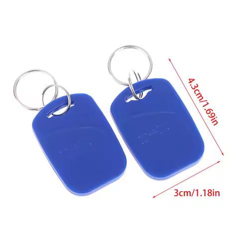 New 5/10Pc 2 In 1 Dual Chip Frequency RFID Keyfob ID 125KHz T5577 +IC 13.56MHz UID Rewritable Replic
