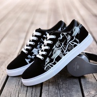 HITAM Vans oldskool Black Shoes Screen Printing Vans petino Black Shoes Sneakers Men School Shoes