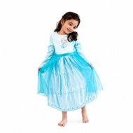 [ PRINCES WARDROBE ] 2-7T Frozen Elsa Dress for Girls |Long Sleeve Eid Dress JW231
