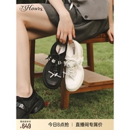 73hours Women's Shoes Slightly Sweet Mark Autumn New Style Ballet Style Thick-Soled Daddy Shoes Wome