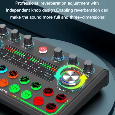 G88D USB Sound Card Live Broadcast Sound Card Advanced Auditory Decoding Easy Controls For Gamers Co