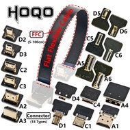 Ribbon FPV HDMI-Compatible Connector Flexible Flat Cable Raspberry Pi 4 Micro HDMI to HDMI/Mini HDMI Female 90 Degree FFC 20pinWires  Leads &amp; Adapters