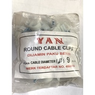 CONCRETE SADDLE CLAMP CABLE NAILS NO. 9 9mm QUALITY CONCRETE CABLE NAILS 9