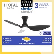ALASKA HiOpal III 38"50" 3 Blade DC Smart Ceiling Fan with Optional Dimmable SAMSUNG 3Tone LED Light