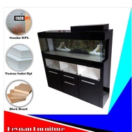 Meja Lemari Aquarium minimalis unik ukuran 120x130