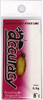 Naburaya Spoon Accuracy 0.8 inches (21 mm), 0.03 oz (0.9 g), Gold Angle #81 Lure