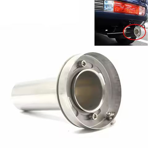 Adjustable Exhaust Muffler Universal 85mm 3.5 "/ 98mm 4 '' / 110mm 4.5 '' Car Chrome Stainless Exhau
