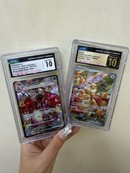 PTCG Pokémon卡 CGC金10伊貝 黑10噴火龍