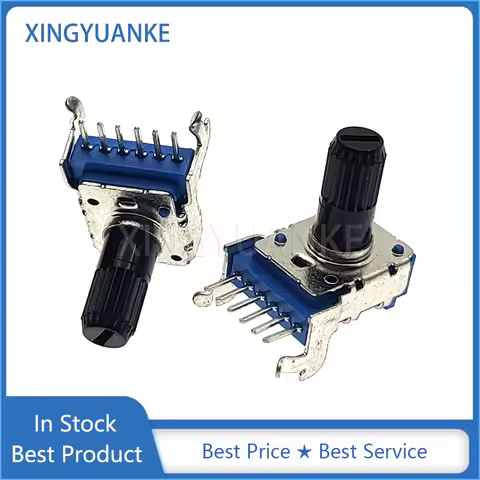 2PCS RK12 Horizontal Duplex B10K B20K B50K B100K Audio Volume Rotary Potentiometer B103 B203 B503 B1