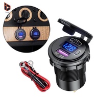 [Blesiya] USB Charger C Voltmeter Fast USB Car Charger USB Car Charger Car Charger for Golf Smartpho