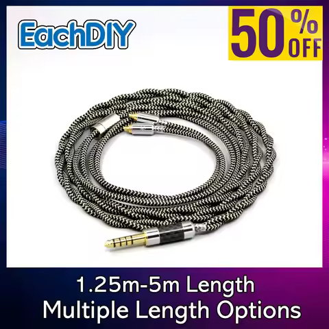 2 Core 2.8mm Litz OFC Shield Braided Sleeve Earphone Cable For Sennheiser ie200 IE300 ie600 IE900 LN