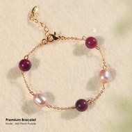 Pearlium - EMS18K Plated Pearl Bracelet Code 460