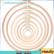 [Hellonewworld.sg] DIY Wooden Cross Stitch Frame Needlework Hoop Ring Hand Embroidery Tool