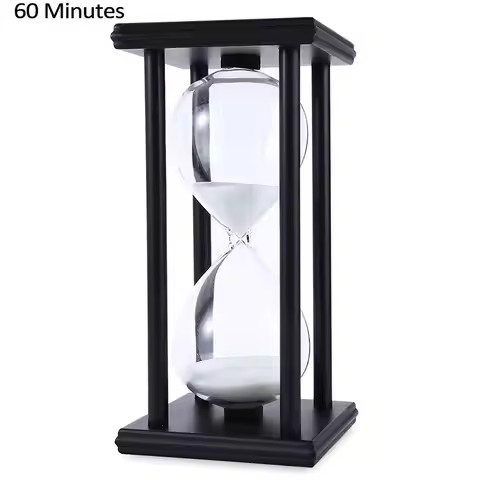 Wooden Sandglass Sand Hourglass 45/60 Minute 20.5*10*10 Countdown Timer Clock Xmas Birthday Gift Hom