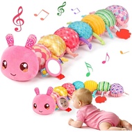 Baby Sensory Toys 0-6 Months Musical Toys Caterpillar Playing Toys | Montessori Newborn Toys, with M