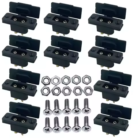 Amass XT90E-M Battery Connector XT90E Male Plug Gold-Plated Connector with PVC Protective Sleeve Dus