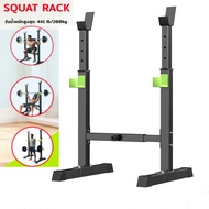 ยกน้ำหนักแร็คอุปกรณ์ออกกำลังกายบ้าน Barbell Rack ยกน้ำหนักในร่ม Push Rack ปรับระดับได้ Squat Rack