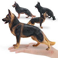 Realistic Dog Model for Children's Cognition German Shepherd Alsatian Wolf Dog Decorative Ornament T