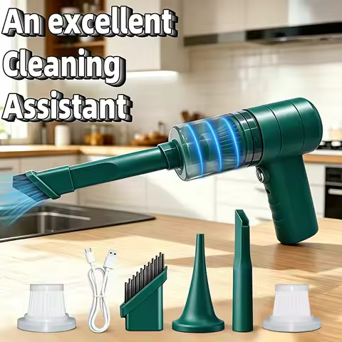Upgraded Version, Portable Cordless Handheld Computer Keyboard Vacuum, Vortex Suction Wireless Vacuu