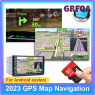 GRFQA GPS map for 2 din car radio android 2023 GPS Navigation Maps free update micro SD card 32GB Eu