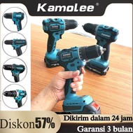[COD] Kamolee Electric drill Bor Cas Original 10mm/13mm Brushed/Brushless Cordless Bor Listrik Bor C