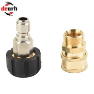 <DRHT> M22 Washer Swivel Adapter Set 14mm 15mm Quick Connect To 1/4“ 3/8“ Accessory