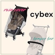 Cybex Libel Orfeo Bumper Bar - Black / Cybex Libel Exclusive Rain Cover - Transparent