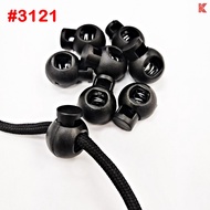 Black Plastic Stopper Spring Cord Lock Spring Toggle Stopper