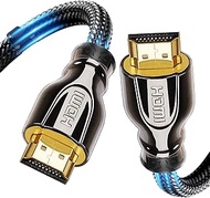 YOTETION 4K HDMI Cable 10FT ，Braided High Speed HDMI Cord with Ethernet Support 4K 60Hz 2160P 1080P 