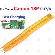 Charging board flex for Tecno Camon 18 P 18P Main board Mainboard flex cable CH7n CH7
