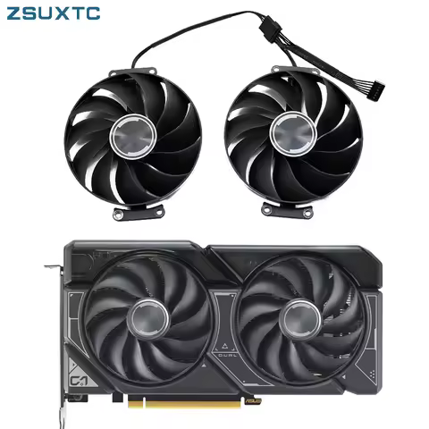 6Pin FD9015U12D PLA09215B12H RTX4060 4060Ti GPU Cooler For ASUS GeForce RTX 4060 Ti DUAL Graphics Ca