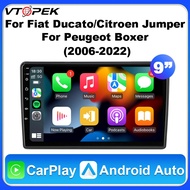 Vtopek 9" Car Radio Multimedia Video Player For Fiat Ducato 3 Peugeot Boxer Citroen Jumper 2006-2022