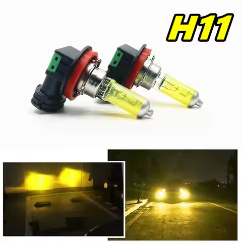 2pcs H11 Yellow Halogen Bulb H1 H3 H4 H7 H8 H27 55W Super Yellow Anti Fog Bulb 3000K 9012 HB3 HB4 12