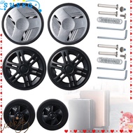 SUSSG Replace Wheels, PU Suitcase Wheels, Durable Replacement with Screw Suitcase Parts Axles Travel Luggage Wheels for Luggage Accessories