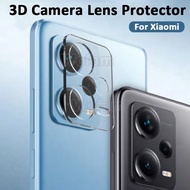 กระจกนิรภัยสำหรับป้องกันกล้องทั้งตัว Xiaomi 13 Lite Redmi Note 13 Pro Plus + 12 12 12S Note13 4G Redmi 12 Poco M6 X6 X5 M5s F5 Pro 5G เลนส์กล้องถ่ายรูปฟิล์มป้องกันแบบเต็มจอ