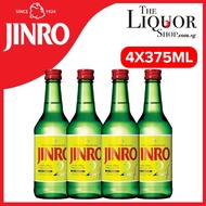 Bundle of 4 Bottles Jinro Soju 24 ABV 24% 375ml